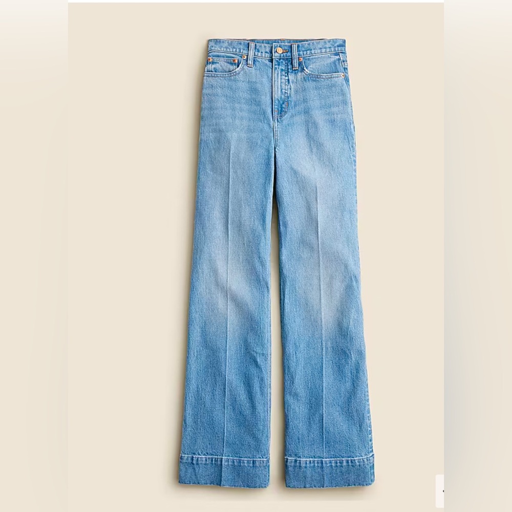 J.Crew Wide Leg Denim Trouser Size 31 NWT